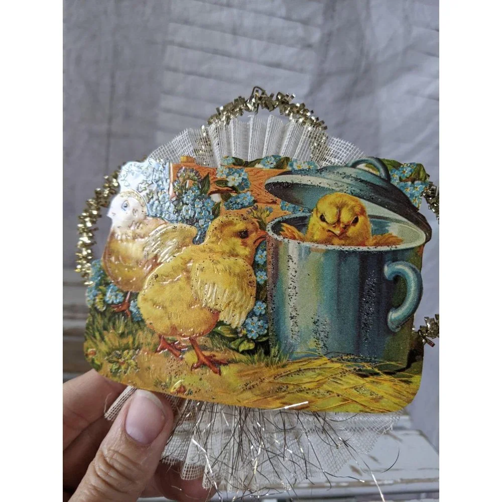 BlumChen Chick‎ Easter ornament cup filigree Xmas t